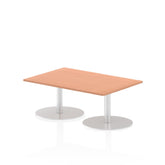 Dynamic Italia 1200 x 800mm Poseur Rectangular Table Beech Top 475mm High Leg ITL0244 DD